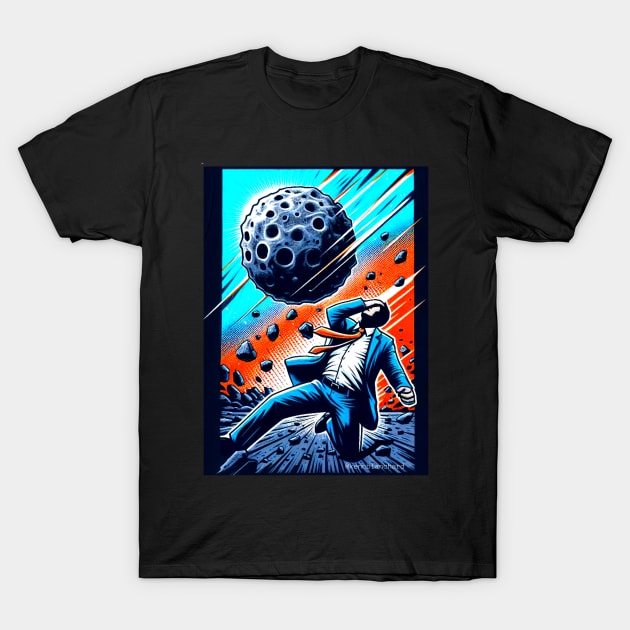 You Can Do Everything Right, And Still Get Hit By A Meteorite! T-Shirt by Music By Spoon